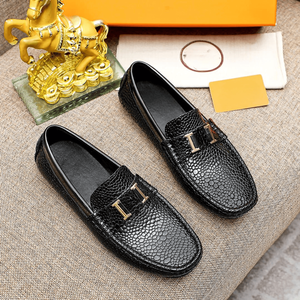 Oxford Shoes Square Toe <b>Slip</b>-On <b>Full</b>-grain Cowhide Upper Foamed Rubber/Latex Midsole Rubber Outsole Fabric Lining Comfort All - Product Image 1