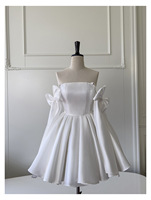 Robe Courte de Bal Vintage en Cachemire Style Français avec Nœud Papillon, Tailles S-2XL, Séchage Rapide, Nouveau Modèle, Jupe Bouffante, Idéale Anniversaire, Vente en Gros