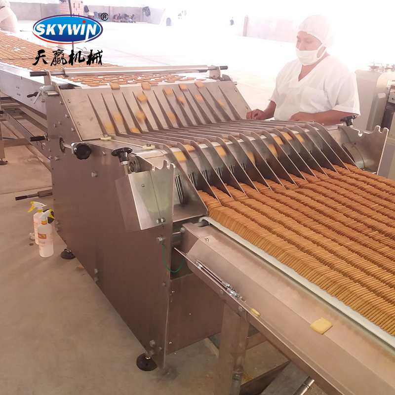 Hard And Soft Biscuit Cookie Stacker Biscuit Sorting Machine Easy To Operate