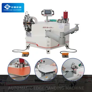 KN 620-3 PVC Hot melt edgebander glue automatic device Automatic curve edge Banding and trimming all in one machine