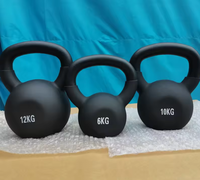 Pesa Rusa de Hierro Fundido SM Premium, Duradera, Agarre Ergonómico para Entrenamiento de Fuerza, Cardio y Funcional, Diseño que Ahorra Espacio