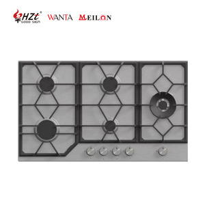 Vente populaire : Table <span class=keywords><strong>de</strong></span> cuisson à gaz encastrable 5 brûleurs avec flamme bleue <span class=keywords><strong>pour</strong></span> cuisine domestique - Product Image 1