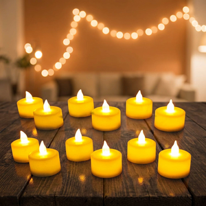 Plastic LED Flameless <b>Tealight</b> Candle Decorative Votive Light For Home Festival Party Wedding Table Display Wholesale Supply - Product Image 2