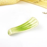 Ensemble de vaisselle à sushi en porcelaine éco-responsable effet craquelé, design élégant, coffret cadeau incluant soucoupe, assiette, baguettes et repose-baguettes