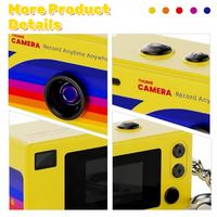 Caméra avec capteur CCD CMOS G6, matériau ABS, 2MP, grand angle 130°, MicroSD, pour usage domestique ou en club