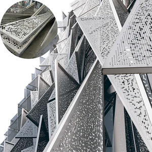 Revêtement de façade apparent en maille perforée en aluminium, personnalisable, pour mur-rideau, pour achats en ligne sur le <span class=keywords><strong>site</strong></span> Alibaba - Product Image 1