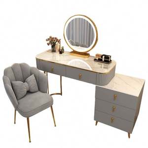 <span class=keywords><strong>Comò</strong></span> di Tendenza nel Mercato Mediorientale, Finitura Beige <span class=keywords><strong>Opaco</strong></span>, Lussuosa Toeletta per Camera da Letto - Product Image 1