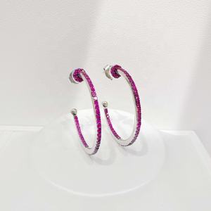 ต่างหูเงินแท้ 925 ดีไซน์คลาสสิก ประดับเพชรซิร์โคเนีย สีโรสโกลด์ หรูหรา สวยงาม เหมาะสำหรับงานปาร์ตี้ ต่างหูขนาดใหญ่ สีดำ สำหรับผู้หญิง ฤดูร้อน ราคาโรงงาน - Product Image 4