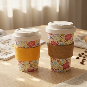 Custom Eco Reusable Coffee Cup Bamboo Fiber Melamine PLA RPET Travel <strong>Mug</strong> with Lid | OEM ODM Factory Direct Wholesale - Product Image 5