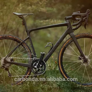 Hiệu Suất Cao Cyclocross Độ Cứng Carbon Cyclocross Khung Xe Đạp Đĩa Phanh Sỏi Phụ Tùng Xe Đạp