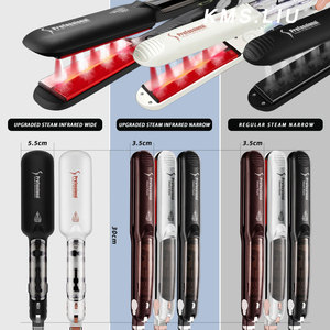 Plancha de Vapor Multi Temperatura Pro, Plancha de Pelo Profesional con 6 Niveles de Temperatura Ajustables, 2 en 1, Plancha y Rizador para Peinar el Cabello - Product Image 4
