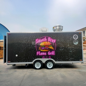 Hot <b>Sale</b> Customized Fiberglass Towable Coffee Cart Food Vending Commercial Catering Multifunctional <b>Mobile</b> Trailer - Product Image 2