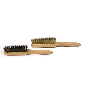 แปรงขัดมือด้ามไม้ ขนแปรงสแตนเลส 4x15x23 มม. 16 เส้น สำหรับทำความสะอาด - Product Image 2