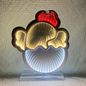 Nouvelle conception, logo personnalisé, LED RVB, miroir magique 3D, miroir infini multicouche, décoration de miroir, enseigne au néon - Product Image 2