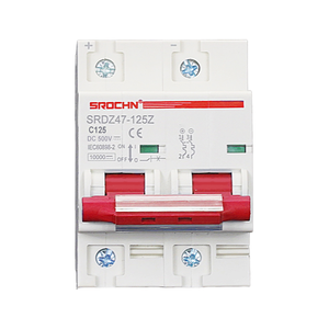 Interruptor de Circuito Fotovoltaico en Miniatura PRINT 500V 125A, Capacidad de Ruptura 10kA, Material de Cobre, Montaje en Riel, 50/60Hz NC DC - Product Image 1