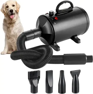 Secador de pelo para mascotas con velocidad continua y secador de calor para perros con 4 boquillas diferentes 2000W 2200W 2400W 2800W 3200W