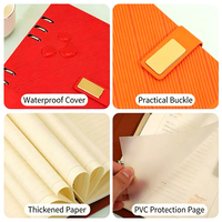 Conjunto de Regalo de Cuaderno Portátil de Cuero Elegante de Diseño Nuevo Personalizado con Bolígrafo y Taza Térmica para Reuniones Empresariales