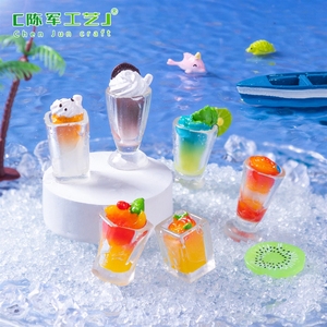 Simulación de micropaisajes: bebidas, <span class=keywords><strong>batidos</strong></span>, juguetes de comida, decoraciones DIY, bolsas sorpresa, accesorios colgantes, miniaturas pequeñas - Product Image 3