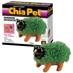 Chaton de compagnie Chia mignon, <span class=keywords><strong>facile</strong></span> à faire pousser, décoratif, nouveauté amusante pour la maison et toutes les occasions, livré avec un pack de semences, <span class=keywords><strong>idée</strong></span> cadeau adorable - Product Image 2