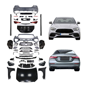 Nuevos Parachoques Delanteros y Traseros No Destructivos con Luces Antiniebla para W212 2009-2016 y W213 AMG 2022, Kit de Carrocería con Instalación por Tornillos - Product Image 1