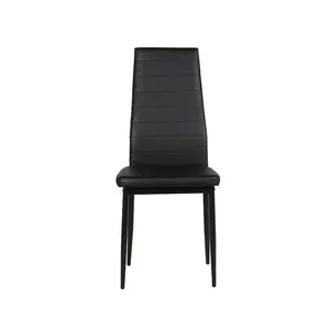 Ev mobilyaları yemek odası sandalyeleri Modern deri sandalye yüksek geri restoran yemek sandalyeleri