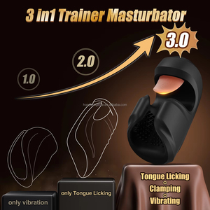 AMOR. Masturbador Eléctrico Telescópico de Doble Vibración para Hombre, con Movimiento de Empuje y Rotación Automática, Vibradores con Copa Estimuladora. - Product Image 2