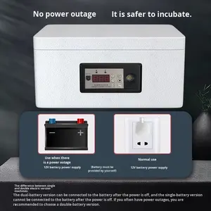 Nouveau Weida plastique 220V entièrement <span class=keywords><strong>automatique</strong></span> petit incubateur de lit d'eau domestique <span class=keywords><strong>pour</strong></span> poulets canards <span class=keywords><strong>oies</strong></span> paons 98% taux d'éclosion - Product Image 4