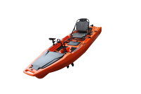 Kayak de pêche modulaire à pédales de 10 pieds, capacité 1 personne, conception en 2 parties, surf, HDPE, moteurisé, Hlice, rangement facile, garantie 2 ans