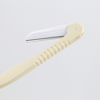 Rasoir à sourcils pliable en acier inoxydable pour femmes, outil de beauté pour le modelage des sourcils, fourni par l'usine