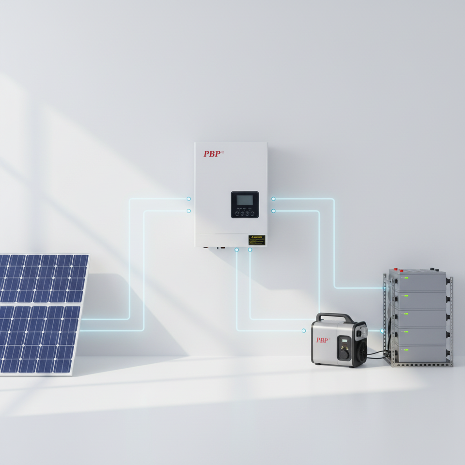 New Model Smart 5.5kW Hybrid PV Generator Dual Input Solar Inverter ...