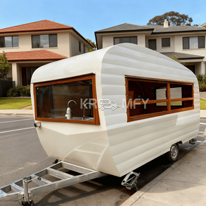 <b>Top</b> Opening Fiberglass Window Cart Street Truck Coffee Mobile Kitchen Fast Food Trailer Fully Equipped Snack Food Candy - Product Image 3