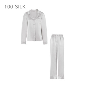 Pigiama Estivo di Lusso in Seta di Alta Qualità per <span class=keywords><strong>Donna</strong></span>, Maniche Lunghe - Product Image 4