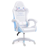 Chaise de jeu rose pour fille, chaise de course pour jeux électroniques, chaise d'étude pour enfants, fauteuil d'ordinateur, fournisseur de meubles de bureau et de maison en Thaïlande