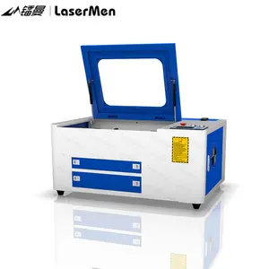 Factory Direct Sale LM -6040-H 80w desktop Co2 laser engraving cutting machine with air pump