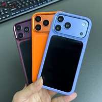 Coque de téléphone antichoc et étanche IDEAL neuve en TPU+PC avec rainures pour iPhone 18 17 Pro Max, personnalisable et à grand trou pour DIY