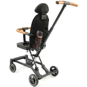 <span class=keywords><strong>Poussette</strong></span> bébé Abon BS1698 légère 4-en-1, pliage compact, cadre en alliage d'aluminium, facile à transporter, <span class=keywords><strong>poussette</strong></span> de voyage noire, type parapluie - Product Image 3