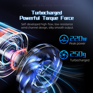 130000rpm Super Power Violent Turbo Fan LED <strong>Light</strong> Portable Mini Air Blower 2-in-1 Air Duster Vacuum Cleaner Clean Screen - Product Image 2