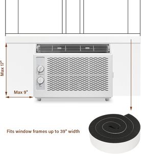 Lot de 3 panneaux isolants en mousse pour kit de ventilation de fenêtre de climatiseur portable, panneaux d'isolation réglables à double couche pour bloquer la <span class=keywords><strong>chaleur</strong></span> - Product Image 3