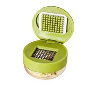 Presse-ail manuel multifonctionnel en acier inoxydable et PP pour la maison, hachoir à ail, mini-presse-ail, appareil à faire de la pâte d'ail, gadget de pilonnage