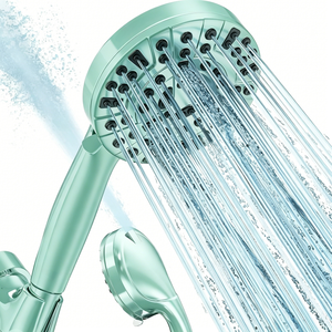 Pommeau <span class=keywords><strong>de</strong></span> douche noir moderne - 7 modes <span class=keywords><strong>de</strong></span> pulvérisation, aérateur économiseur d'eau, installation facile pour n'importe quel bras <span class=keywords><strong>de</strong></span> douche <span class=keywords><strong>de</strong></span> <span class=keywords><strong>salle</strong></span> <span class=keywords><strong>de</strong></span> <span class=keywords><strong>bain</strong></span> - Product Image 1