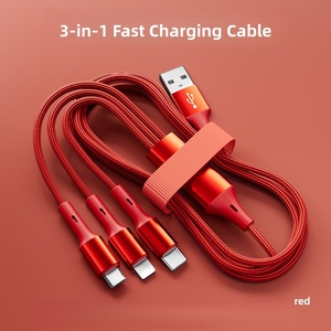<span class=keywords><strong>Cable</strong></span> de Carga Múltiple 3 en 1 de 66w, <span class=keywords><strong>Cable</strong></span> de Carga Universal Trenzado con Puerto USB Tipo C/Micro de Carga Rápida para <span class=keywords><strong>iPhone</strong></span> - Product Image 3