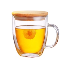 Vente en gros de théière en verre borosilicaté de 500ml résistant à la chaleur théière à motif de nouvelles feuilles avec filtre pour boissons théière en verre coloré