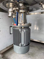 Machine d'émulsification sous vide à levage hydraulique en acier inoxydable, cuve de mélange à cisaillement élevé pour la production de crèmes, lotions et sérums cosmétiques
