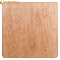 Mesa Plegable Cuadrada de Madera Contrachapada Resistente de 48 x 48 Pulgadas (4 Pies) para Banquetes, Alquiler para Fiestas