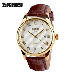 <span class=keywords><strong>SKMEI</strong></span> 9058 présidentiel hommes montre à quartz activité bracelet en cuir étanche haute qualité classique en stock kit de montre décontractée - Product Image 3