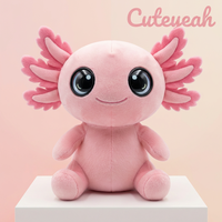 Peluche Interactivo de Axolotl Rosa con ChatGPT, Ojos Brillantes que Reaccionan al Estado de Ánimo, Búsqueda de Datos en la Nube, Etiqueta Privada, Personalización Aceptable
