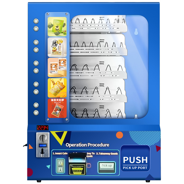 OEMODM Mini Steel Vending Machine with LED Display SDK Function Wall-Mounted for Snacks & Soda