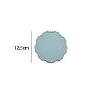 Orange Web Color Pad Style Auto Untersetzer 12,5 cm große Silikon Cup Mat Dining Runde Tischs ets 5-7 Tage Küche Hochzeit Hotel