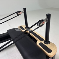 Nouveau produit noir pliant Pilates réformateurs Machine Yoga formation réformateur équipement de lit à vendre Pilates réformateur pliable