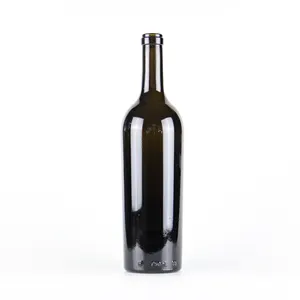 Fabrika fiyat 750ml ağır şişe boş cam kırmızı şarap şişesi